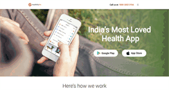 Desktop Screenshot of healthifyme.com
