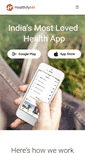 Mobile Screenshot of healthifyme.com